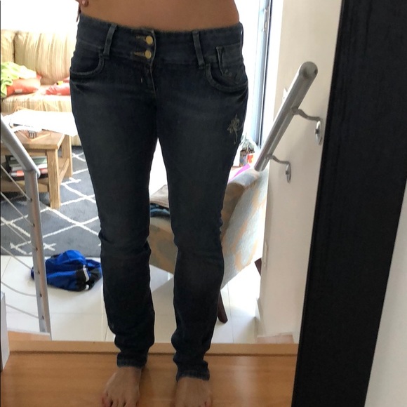 Zara sz 6 low rise skinny fit medium wash jeans - Picture 4 of 4